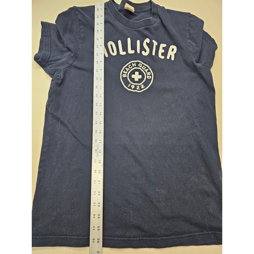 Hollister California Beach Guard 1922 Graphic Tee Navy Blue Womens Large L‎ - Picture 7 of 8